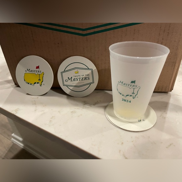 Other - Set of 4 2024 The Master’s Cups and coasters , party worthy